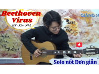 Guitar Solo Beethoven Virus ( đơn giản ) | HV: Kim Nhã | Dạy đàn guitar tại quận 12